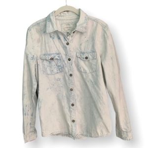 Forever 21 Light Wash Chambray Shirt